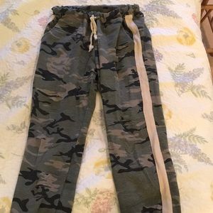 Grey Bandit Ripped Camo Joggers